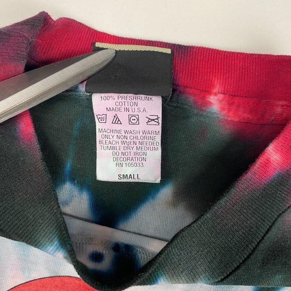 Vintage NWOT Y2K The Rolling Stones Liquid Blue Tie Dye T Shirt Mens Small - Picture 4 of 9